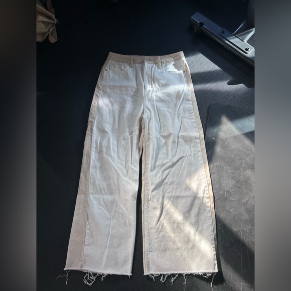 Vigoss Jett Straight Jeans size 29 white and tan - Picture 1 of 8